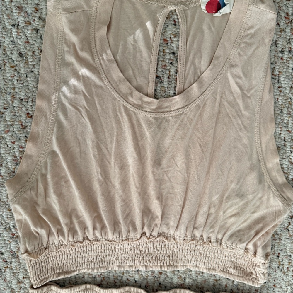 Elegant Cream Sleeveless two pieces set, Free People, Large - Picture 2 of 3